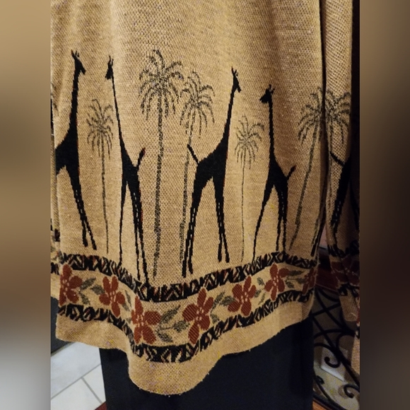 Alfred Dunner Cardigan Sweater Giraffes 🦒 😍 - Picture 4 of 6